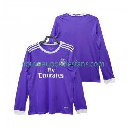 Maillot Real Madrid 2016 2017 Rétro Homme Tenue Extérieur Manche Longue