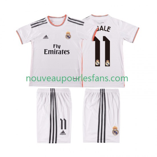 Maillot Real Madrid BALE 11 2013 2014 Rétro Enfant Tenue Domicile Manche Courte