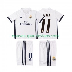 Maillot Real Madrid BALE 11 2016 2017 Rétro Enfant Tenue Domicile Manche Courte