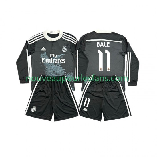 Maillot Real Madrid Bale 11 2014 2015 Rétro Enfant Tenue 3ème Manche Longue