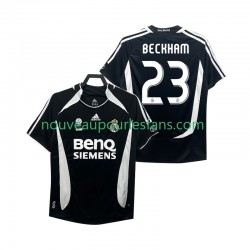 Maillot Real Madrid Beckham 23 2007 Rétro Homme Tenue 3ème 2006 Manche Courte