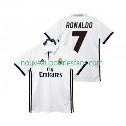Maillot Real Madrid CRISTIANO RONALDO 7 2017 2018 Rétro Homme Tenue Domicile Manche Courte
