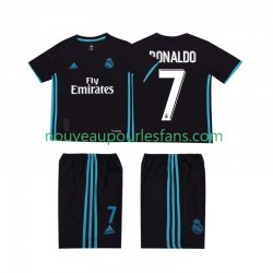 Maillot Real Madrid Cristiano Ronaldo 7 2017 2018 Rétro Enfant Tenue Extérieur Manche Courte