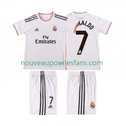 Maillot Real Madrid Cristiano Ronaldo 7 2013 2014 Rétro Enfant Tenue Domicile Manche Courte