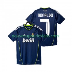 Maillot Real Madrid Cristiano Ronaldo 7 Rétro Homme Tenue Extérieur 2011 2010 Manche Courte
