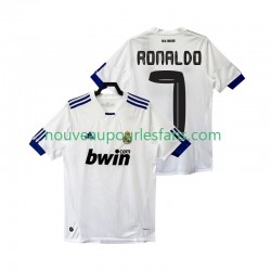 Maillot Real Madrid Cristiano Ronaldo 7 Rétro Homme Tenue Domicile 2011 2010 Manche Courte