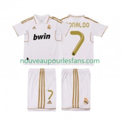 Maillot Real Madrid Cristiano Ronaldo 7 2012 Rétro Enfant Tenue Domicile 2011 Manche Courte