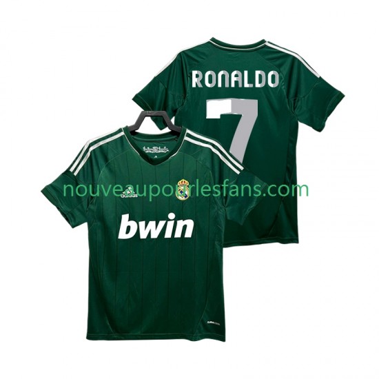 Maillot Real Madrid Cristiano Ronaldo 7 2012 2013 Rétro Homme Tenue 3ème Manche Courte