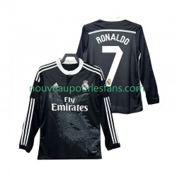 Maillot Real Madrid Cristiano Ronaldo 7 2014 2015 Rétro Homme Tenue 3ème Manche Longue