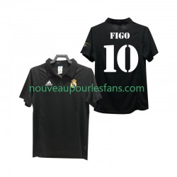 Maillot Real Madrid FIGO 10 2003 Rétro Homme Tenue Extérieur 2002 Manche Courte