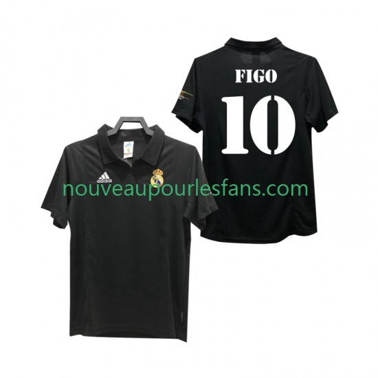 Maillot Real Madrid FIGO 10 2003 Rétro Homme Tenue Extérieur 2002 Manche Courte