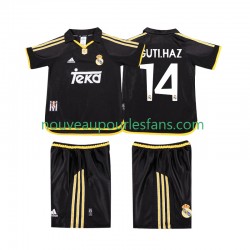 Maillot Real Madrid GUTI.HAZ 14 2001 Rétro Enfant Tenue Extérieur 1999 Manche Courte