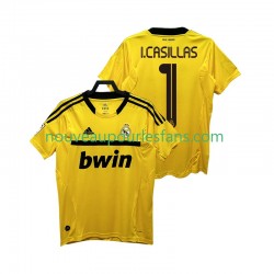 Maillot Real Madrid I.CASILLAS 1 2012 Gardien Rétro Homme Tenue Domicile 2011 Manche Courte