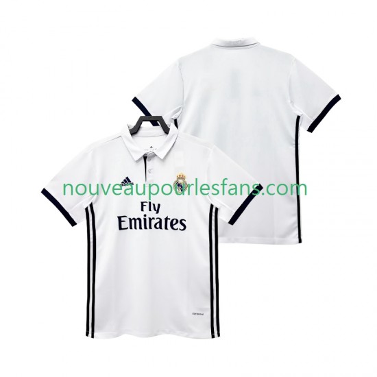 Maillot Real Madrid 2017 2018 Rétro Homme Tenue Domicile Manche Courte