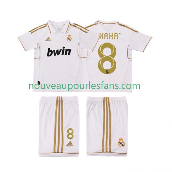 Maillot Real Madrid KAKA 8 2012 Rétro Enfant Tenue Domicile 2011 Manche Courte