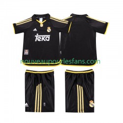 Maillot Real Madrid 2001 Rétro Enfant Tenue Extérieur 1999 Manche Courte