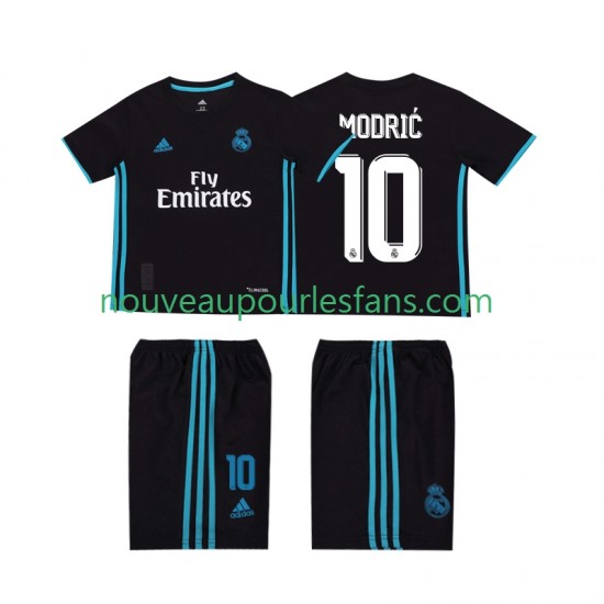 Maillot Real Madrid Modrić 10 2017 2018 Rétro Enfant Tenue Extérieur Manche Courte