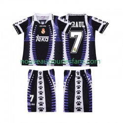 Maillot Real Madrid RAUL 7 1997 Rétro Enfant Tenue 3ème 1998 Manche Courte