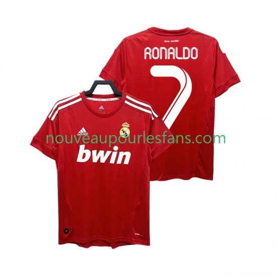 Maillot Real Madrid RONALDO 7 2012 Rétro Homme Tenue 3ème 2011 Manche Courte