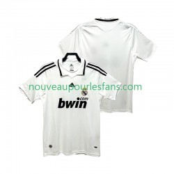 Maillot Real Madrid 2009 Rétro Homme Tenue Domicile 2008 Manche Courte