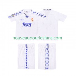 Maillot Real Madrid 1996-1997 Rétro Enfant Tenue Domicile Manche Courte
