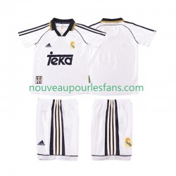 Maillot Real Madrid 2000 Rétro Enfant Tenue Domicile 1998 Manche Courte