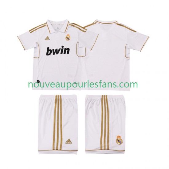 Maillot Real Madrid 2012 Rétro Enfant Tenue Domicile 2011 Manche Courte