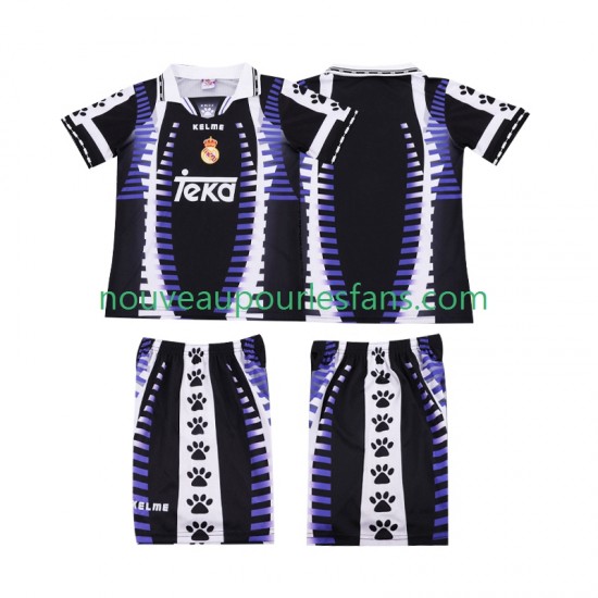 Maillot Real Madrid 1997 Rétro Enfant Tenue 3ème 1998 Manche Courte
