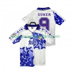 Maillot Real Madrid SUKER 9 1996 1997 Rétro Homme Tenue 3ème Manche Courte