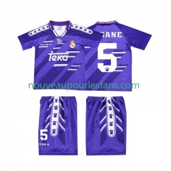 Maillot Real Madrid ZIDANE 5 1996 Rétro Enfant Tenue Extérieur 1994 Manche Courte