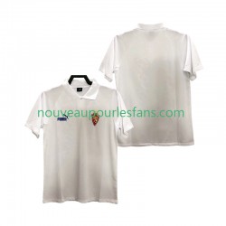 Maillot Real Zaragoza 1995 Rétro Homme Tenue Domicile Manche Courte