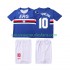 Maillot Sampdoria MANCINI 10 1990 1991 Rétro Enfant Tenue Domicile Manche Courte