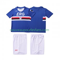 Maillot Sampdoria 1990 1991 Rétro Enfant Tenue Domicile Manche Courte