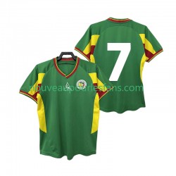 Maillot Sénégal 7 Rétro Homme Tenue Extérieur 2002 Manche Courte