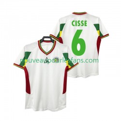 Maillot Sénégal CISSE 6 Rétro Homme Tenue Domicile 2002 Manche Courte