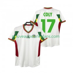 Maillot Sénégal COLY 17 Rétro Homme Tenue Domicile 2002 Manche Courte