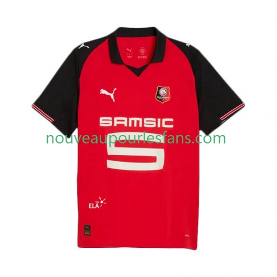 Maillot Stade Rennais Homme Tenue Domicile 2025-2026 Manche Courte