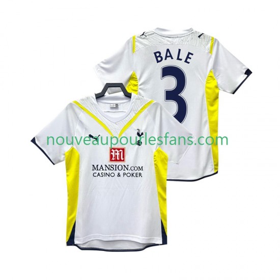 Maillot Tottenham Hotspur BALE 3 2009 Rétro Homme Tenue Domicile 2010 Manche Courte