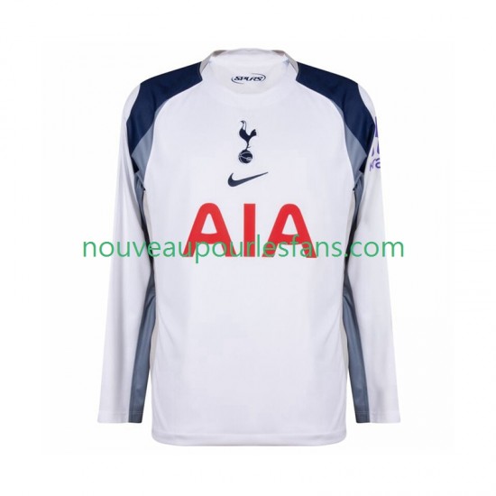 Maillot Tottenham Hotspur Homme Tenue Domicile 2025-2026 Manche Longue