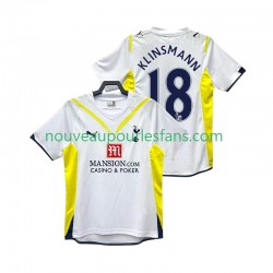 Maillot Tottenham Hotspur KLINSMANN 18 2009 Rétro Homme Tenue Domicile 2010 Manche Courte