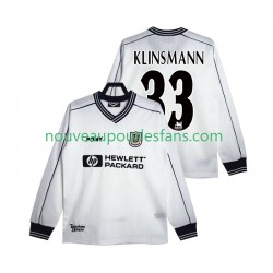 Maillot Tottenham Hotspur KLINSMANN 33 1997 Rétro Homme Tenue Domicile 1999 Manche Longue