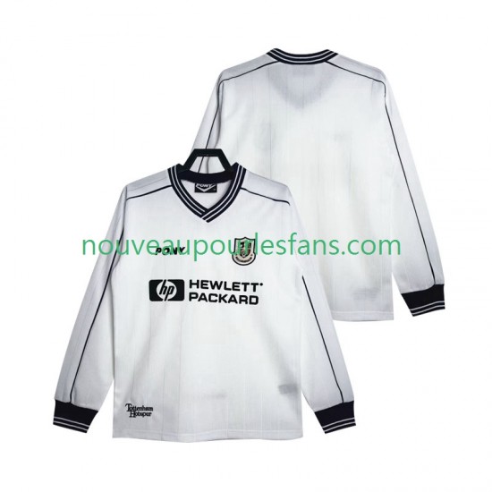 Maillot Tottenham Hotspur 1997 Rétro Homme Tenue Domicile 1999 Manche Longue