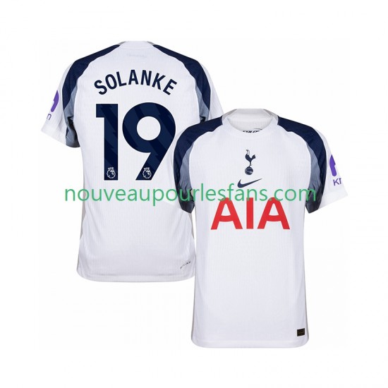 Maillot Tottenham Hotspur Solanke 19 Homme Tenue Domicile 2025-2026 Manche Courte