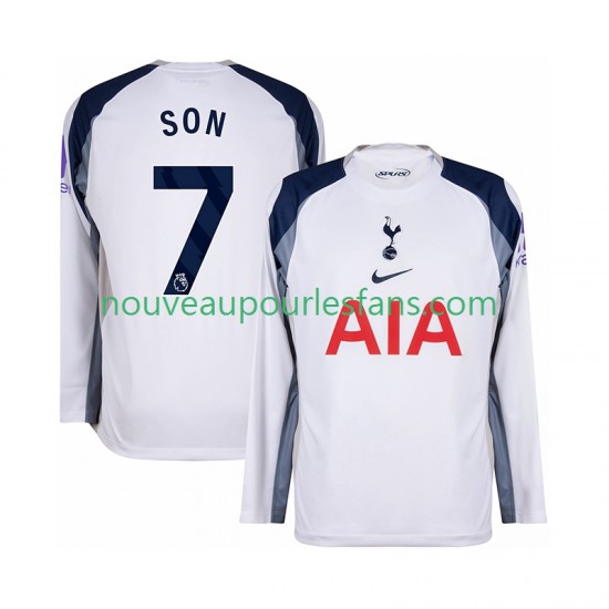 Maillot Tottenham Hotspur Son Heung-Min 7 Homme Tenue Domicile 2025-2026 Manche Longue