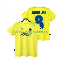 Maillot Villarreal CF RIQUELME 8 2005 Rétro Homme Tenue Domicile 2006 Manche Courte