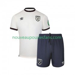 Maillot West Ham United Enfant Tenue Extérieur 2025-2026 Manche Courte