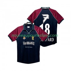 Maillot West Ham United LAMPARD 18 Iron Maiden Rétro Homme Tenue Domicile 1999 Manche Courte