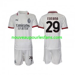Maillot AC Milan Fofana 29 Enfant Tenue Extérieur 2024-2025 Manche Courte