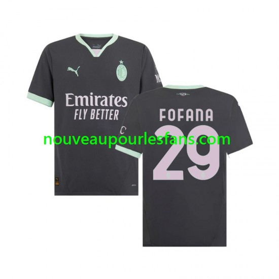 Maillot AC Milan Fofana 29 Homme Tenue 3ème 2024-2025 Manche Courte