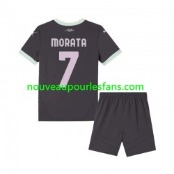 Maillot AC Milan Morata 7 Enfant Tenue 3ème 2024-2025 Manche Courte